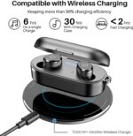 TOZO T10 Bluetooth Kopfhörer Kabellos In Ear Ohrhörer Sport Bluetooth 5.0 IPX8 Wasserdicht Headset mit kabellosem Ladecase Mikrofon Premium Sound Bass – Bild 3