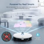 yeedi vac hybrid Saugroboter mit Wischfunktion, Visual-Navigation, 2500 Pa Saugleistung, Raumkarte, Teppicherkennung, virtuelle Grenzen, kompatibel mit Absaugstation (separat zu kaufen) – Bild 3