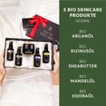 Luxuriöse BIO Geschenke für Frauen – Geschenkset Frauen mit Sheabutter + Jojobaöl + Arganöl + Mandelöl + Rizinusöl - Vegan & Made in Germany Satin Naturel – Bild 6