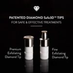 Microderm GLO - Diamant Mikrodermabrasionsmaschine und Saugwerkzeug, klinisches Mikrodermabrasionskit für Anti-Aging, fortgeschrittenes Gesichtsbehandlungssystem, Mitesserentferner – Bild 5