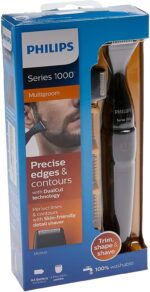 Philips Multigroom Series 1000 Besonders präziser Bartstyler (MG1100/16) & NT5650/16 Nasen und Ohrenhaartrimmer Series 5000 zum Trimmen von Nasen und Ohrenhaaren und Augenbrauen – Bild 2