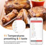 Inkbird IBT-4XS Bluetooth Barbecue Grillthermometer mit dem 1000mAh Li-Batterie, Magnet Montagedesign und Rotations Lesebildschirm Thermometer für BBQ, Küche, Grill, Ofen, Fleisch | Aufbewahrungsbox – Bild 2