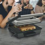 Tefal Kontaktgrill Inicio Adjust GC242D | Elektrogrill / Sandwichtoaster | Fettarmes Grillen | Panini, Toasts, Steak | Regelbarer Thermostat mit 3 Stufen | Antihaftbeschichtete Grillplatten | 2000W – Bild 5
