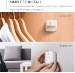 eufy Lumi 3 Pack LED Nachtlicht mit Bewegungssensor, Warmes weisses Licht, Auto ON/OFF, Selbsthaftende Schrankbeleuchtung für Kinderzimmer, Schlafzimmer, Orientierungslicht, Energieeffizient – Bild 6