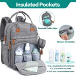 BabbleRoo Wickelrucksack Wickeltasche Grosse Kapazität – Bild 3