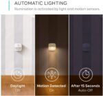 eufy Lumi 3 Pack LED Nachtlicht mit Bewegungssensor, Warmes weisses Licht, Auto ON/OFF, Selbsthaftende Schrankbeleuchtung für Kinderzimmer, Schlafzimmer, Orientierungslicht, Energieeffizient – Bild 3