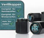 King Kong State Ventilkappen, beschriftete Auto-Ventilkappen mit Dichtung, rostfreies ABS-Material – Bild 4