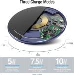 TOZO W1 Fast Wireless Charger Kabellos Qi Induktions Ladegerät Ultra Thin Aviation Aluminium CNC Unibody Charger Ladepad – Bild 2