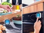 Leifheit digitales Bratenthermometer, Grillthermometer mit voreingestellten Garstufen und Timer, magnetisches Fleischthermometer für den Backofen, Thermometer inklusives Batterien, für perfektes Garen – Bild 3
