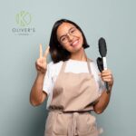 Oliver's Kitchen Zange Lebensmittelsichere Silikon Kochzange - Verriegelungsclip für einfache -Aufbewahrung Ideal zum Kochen von BBQ - Einfach zu verwendenden und griffige Servierzange Stilvolles – Bild 5