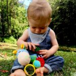 Playgro 101145 Plüschrassel Pferd, Lernspielzeug, Ab 3 Monaten, BPA-frei, Playgro Toy Box Pferd Klipp Klapp – Bild 5
