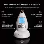 Microderm GLO - Diamant Mikrodermabrasionsmaschine und Saugwerkzeug, klinisches Mikrodermabrasionskit für Anti-Aging, fortgeschrittenes Gesichtsbehandlungssystem, Mitesserentferner – Bild 4
