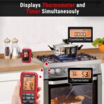 ThermoPro TP20C Funk Fleischthermometer digitales Grillthermometer Kochthermometer 150m Reichweite Bratenthermometer Küchenuhr mit 2 Einstichfühlern für Ofen Kochen BBQ Babynahrung – Bild 4