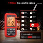 ThermoPro TP20C Funk Fleischthermometer digitales Grillthermometer Kochthermometer 150m Reichweite Bratenthermometer Küchenuhr mit 2 Einstichfühlern für Ofen Kochen BBQ Babynahrung – Bild 5