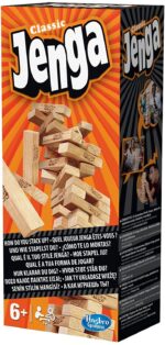 Hasbro A2120EU4 - Jenga Classic, Kinderspiel das die Reaktionsgeschwindigkeit fördert, ab 6 Jahren – Bild 9