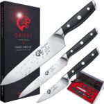 ORIENT Messer Set - Kochmesser Allzweckmesser Sagemesser - Deutsch Thyssenkrupp Edelstahl Carbon Series