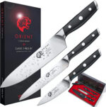 ORIENT Messer Set - Kochmesser Allzweckmesser Sagemesser - Deutsch Thyssenkrupp Edelstahl Carbon Series