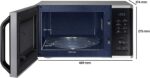 Samsung MW3500K Mikrowelle MS2AK3515AS/EG / 800 W / 23 L Garraum / 48,9 cm Breite / Kratzfester Keramik-Emaille-Inneraum / QuickDefrost Auftauprogramme – Bild 2