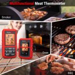 ThermoPro TP20C Funk Fleischthermometer digitales Grillthermometer Kochthermometer 150m Reichweite Bratenthermometer Küchenuhr mit 2 Einstichfühlern für Ofen Kochen BBQ Babynahrung – Bild 6