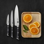 WOLFGANGS Kochmesser Set 3tlg. – Chefmesser, Schneidemesser & Brotmesser –scharfes Küchenmesser &-sets mit rostfreier Edelstahlklinge – Premium Küchenmesser scharf – Bild 5
