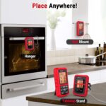 ThermoPro TP20C Funk Fleischthermometer digitales Grillthermometer Kochthermometer 150m Reichweite Bratenthermometer Küchenuhr mit 2 Einstichfühlern für Ofen Kochen BBQ Babynahrung – Bild 8