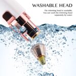 VG VOGCREST 2-in-1 Gesichtstrimmer & Augenbrauenrasierer – Wiederaufladbar mit LED, Schmerzfreie Haarentfernung – Bild 5