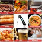 DOQAUS Grillthermometer Fleischthermometer Küchenthermometer Digital Thermometer mit 3s Sofortiges Auslesen, Faltbar Lange Sonde und LCD Bildschirm, Auto ON/Off für Küche, Grill, BBQ, Baby-Ernährung – Bild 4