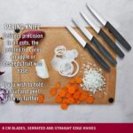 Gemüsemesser-Set 6tlg., schwarz – Bild 6