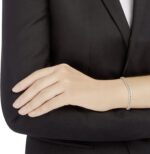 Swarovski Subtle Armband, Weiss, Roségold-Legierungsschicht – Bild 4