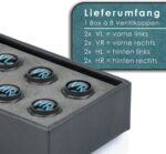 King Kong State Ventilkappen, beschriftete Auto-Ventilkappen mit Dichtung, rostfreies ABS-Material – Bild 6