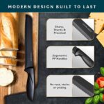 Edelstahl Messerset Mit Messer Block – Bild 7