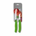 Victorinox Swiss Classic 2er Set Gemüsemesser mit Wellenschliff, 11 cm Klinge, Rostfrei, Swiss Made