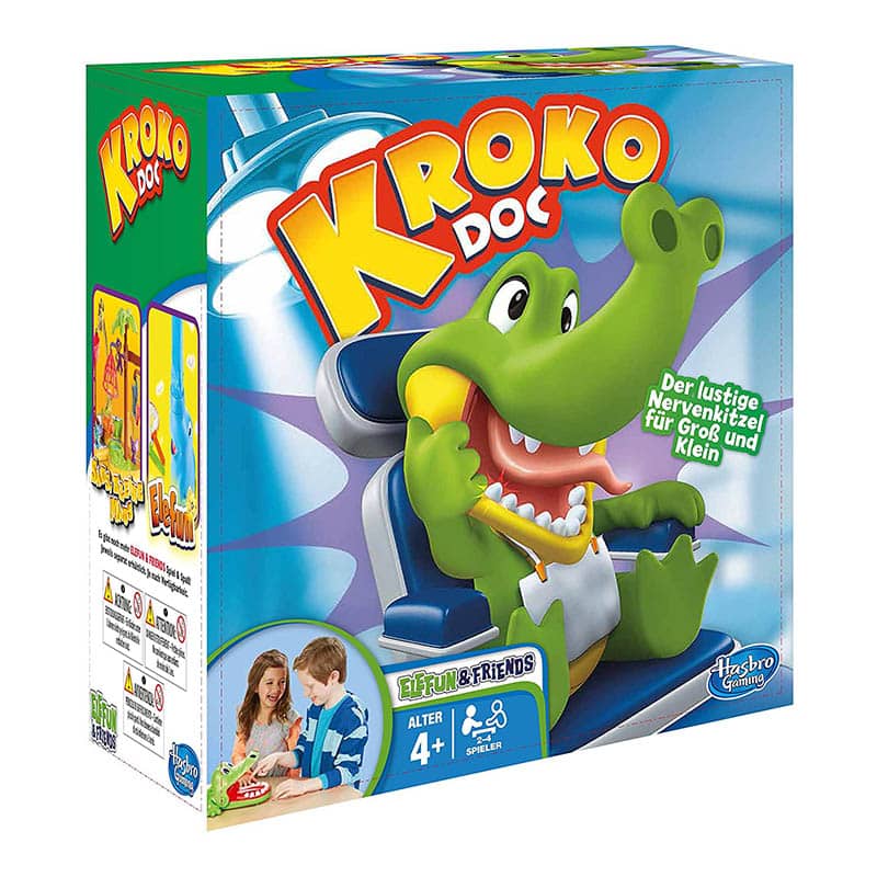 Hasbro B0408100 Gaming Kroko Doc, Geschicklichkeitsspiel für Vorschulkinder