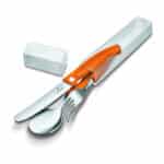 Victorinox Swiss Classic Faltbares Besteck-Set, 3-teilig, Messer, Gabel, Löffel, Swissmade