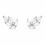 Swarovski Louison Ohrstecker, Ohrringe mit Funkelnden Swarovski Kristallen im Blatt-Design