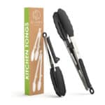 Oliver's Kitchen Zange Lebensmittelsichere Silikon Kochzange - Verriegelungsclip für einfache -Aufbewahrung Ideal zum Kochen von BBQ - Einfach zu verwendenden und griffige Servierzange Stilvolles