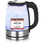 Emerio Wasserkocher – Glas & Kunststoff, BPA-frei, 1–1,7 L, LED-Beleuchtung, 900–2200 W