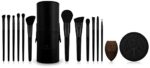 Make-up Pinselset Luvia, Prime Vegan Pro Black, 12 Schminkpinsel inkl. Pinselaufbewahrung, Blender Schwamm & Reinigungsmatte Für Kosmetikpinsel, In Schwarz – Bild 2