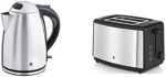 WMF Stelio Wasserkocher Edelstahl 1,7l, elektrischer Wasserkocher mit Kalkfilter, 2400 W, Wasserstandsanzeige beleuchtet, edelstahl matt – Bild 8