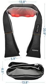 RENPHO Nackenmassagegerät mit Wärmefunktion, Schulter Massagegerät, Elektrisches Shiatsu Massagegerät für Nacken und Rücken, 3D-Rotation Massage Einstellbaren Geschwindigkeiten für Haus Büro Auto – Bild 8