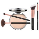EmaxDesign Make Up Pinsel 17 Stücke Synthetisch Schminkpinsel Set Foundation Grundierung Bürsten für Lidschatten Augen und Gesicht Flüssiges Professionellen Kosmetikpinsel (Rosa Gold) – Bild 3