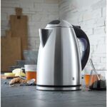 WMF Stelio Wasserkocher Edelstahl 1,7l, elektrischer Wasserkocher mit Kalkfilter, 2400 W, Wasserstandsanzeige beleuchtet, edelstahl matt – Bild 3
