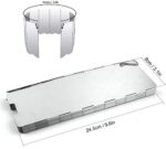 Diswoooe Faltbar Aluminium Windschutz, 10 Stücke Outdoor-Aluminium-Windschutz für Campingkocher, Gaskocher – Bild 2