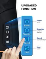 RENPHO Nackenmassagegerät mit Wärmefunktion, Schulter Massagegerät, Elektrisches Shiatsu Massagegerät für Nacken und Rücken, 3D-Rotation Massage Einstellbaren Geschwindigkeiten für Haus Büro Auto – Bild 5