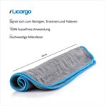 LICARGO® Lackschonende Mikrofasertücher mit 380 GSM - extrem saugstark und schonend weich - fusselfreie Poliertücher für die Pflege von Auto und Motorrad - Auto Microfasertücher – Bild 3