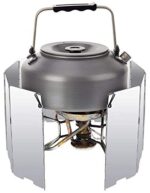 Diswoooe Faltbar Aluminium Windschutz, 10 Stücke Outdoor-Aluminium-Windschutz für Campingkocher, Gaskocher – Bild 5