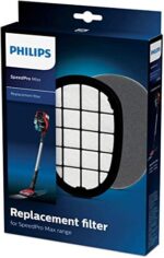 Philips XC7042/01 SpeedPro Max kabelloser Staubsauger 7000 Series (Akkusauger, 360°-Saugdüse, 65 Min. Akkulaufzeit) rot mit Ersatzfilter FC5005/01 – Bild 3