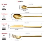Velaze Besteck, aus Edelstahl Hochwertige Spiegelpolierte Besteck-Sets, Mehrzweckgebrauch für Haus, Küche, Restaurant Besteck Sets mit Geschenkbox für – Bild 2