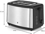 WMF Stelio Wasserkocher Edelstahl 1,7l, elektrischer Wasserkocher mit Kalkfilter, 2400 W, Wasserstandsanzeige beleuchtet, edelstahl matt – Bild 7