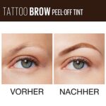 Maybelline New York Augenbrauenfarbe, Tattoo Brow Gel Tint, Mit Peel-off-Formel, Nr. 1 Light Brown, 5 ml – Bild 3